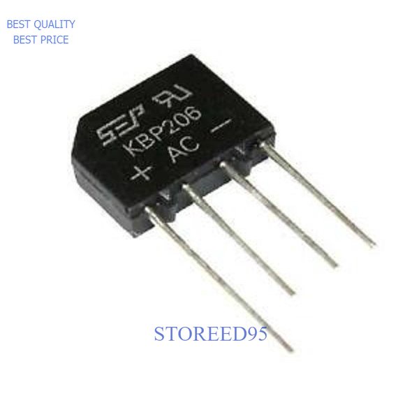 Kbp206g KBP206 2A 600V Silicon Bridge Diode Rectifier | Shopee Malaysia