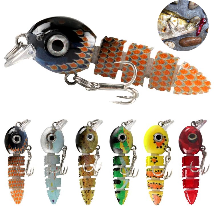 Insect Bait Submerged Multi-Section Fake Bait Lure Bait Mini Bait ...