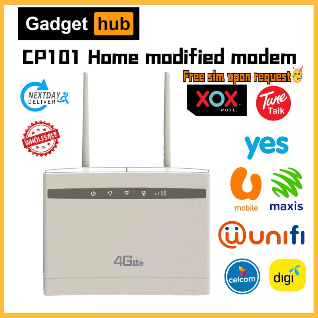 MODIFIED 4G MODEM LTE CPE CP101+ CP2003 UNLIMITED DATA ( WORK FOR HOME