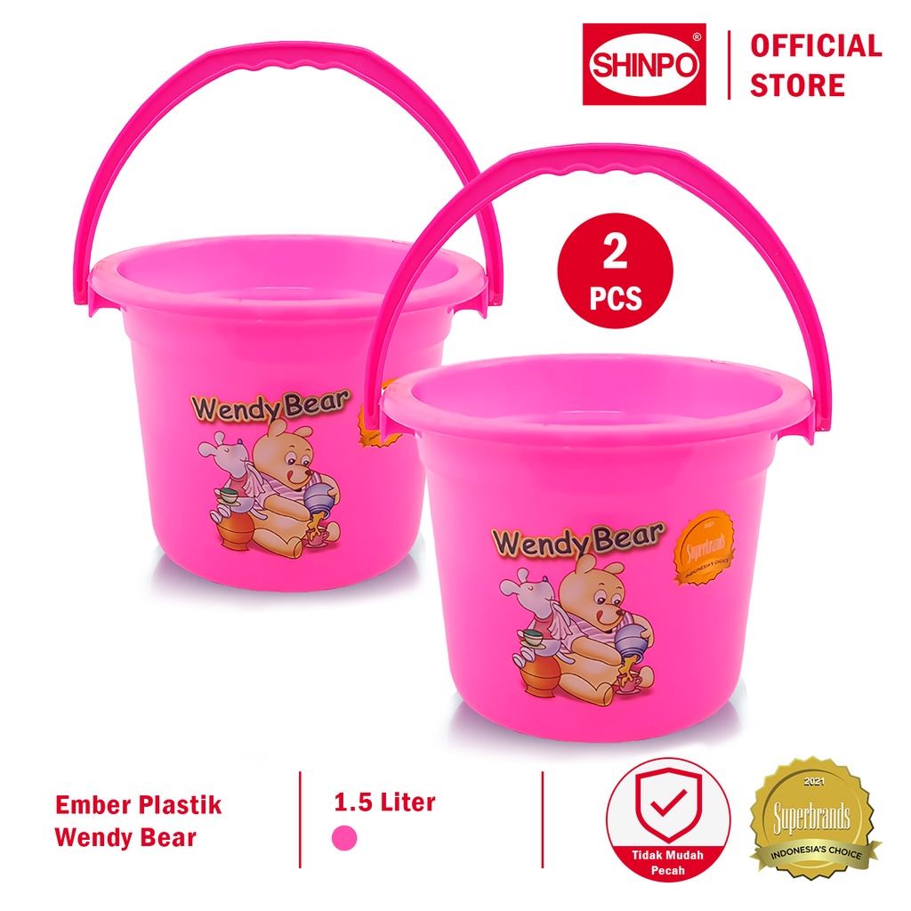 New!! COMBO 2 Water Container/Small Bucket 1.5L Deluxe Bucket With