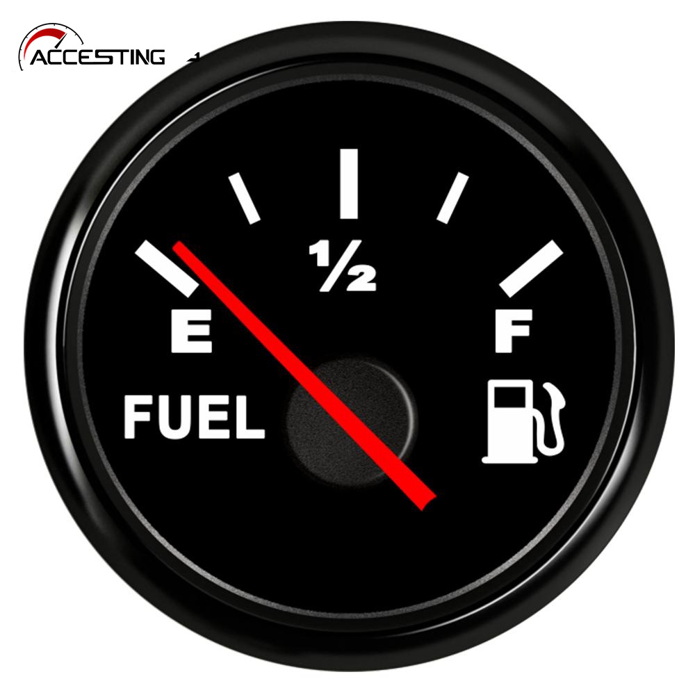 Waterproof Fuel Level Gauge Indicator 9~32V Car Boat Fuel Level Meter 0 ...