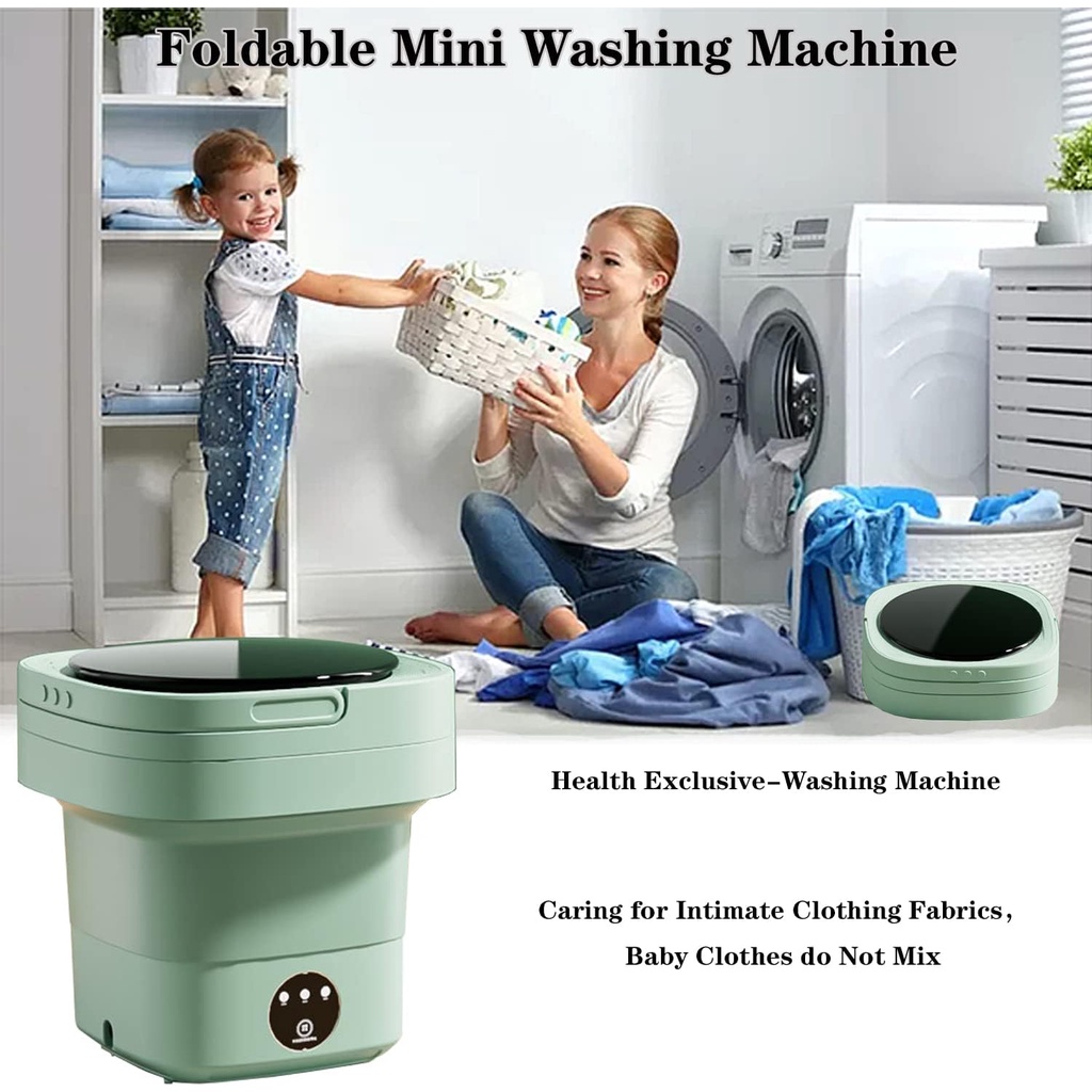 Upgrade!! 11L Mini Washing Machine Dryer Portable Folding Travel