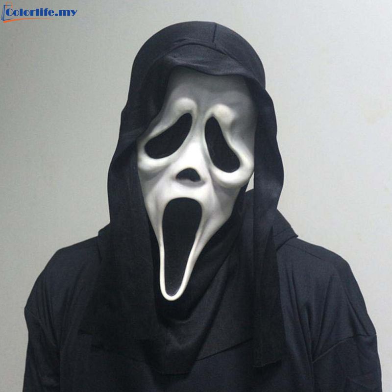 Screaming Ghostface Death Mask Scream Death Mask Horror Skull Halloween ...