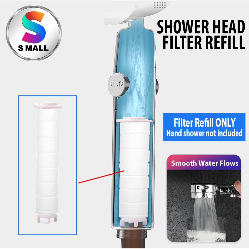 REFILL Shower Head PP Filter Cotton filter Handheld Saving Water ...