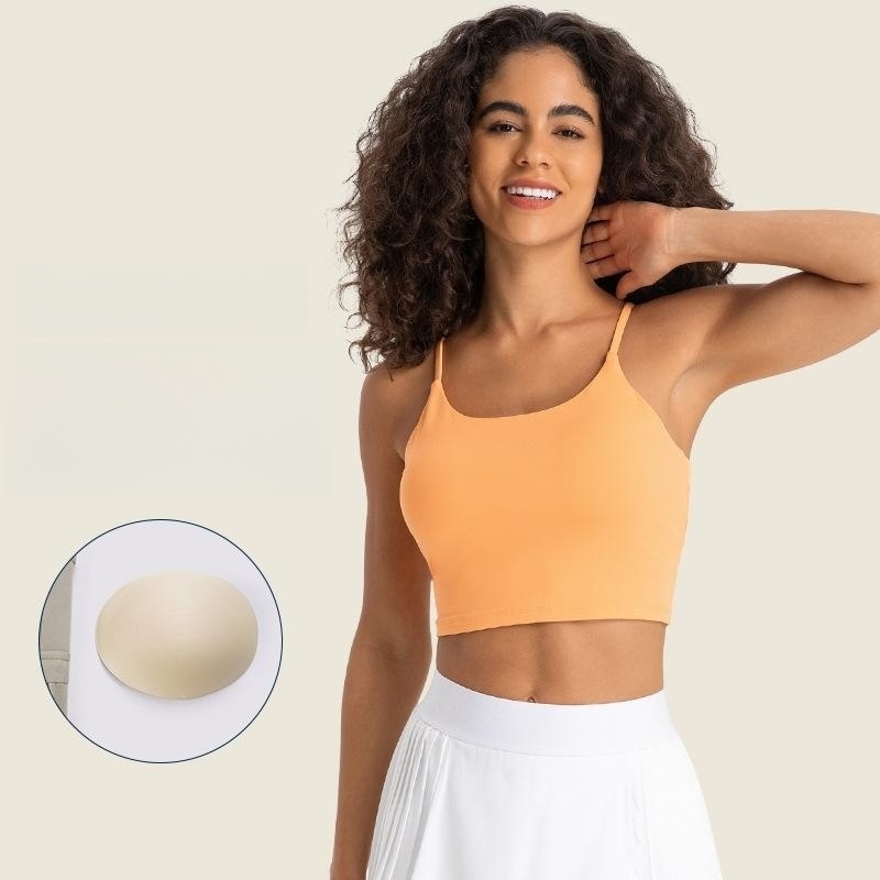Fit.HER New Yoga Vest Basic Versatile Sports Bra With Bra Pad Women's ...