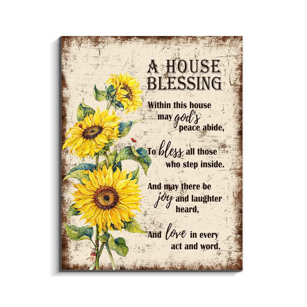 A House Blessing Christian Wall Art Thanksgiving Decorations