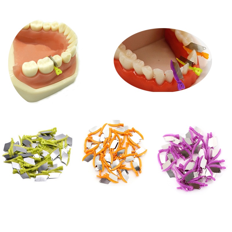 50Pcs Dental Wedge Knife Prime Teeth Interproximal Plastic Wedge Guards