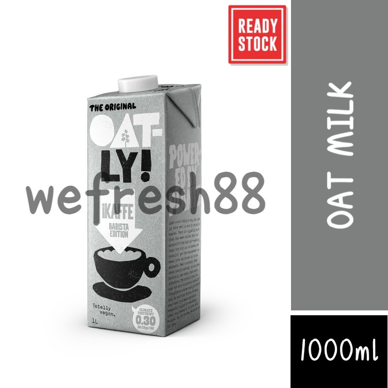 The Original Oatly iKaffe Barista Edition Oat Drink Vegan, Gluten Free, Dairy Free, NonGMO (1L