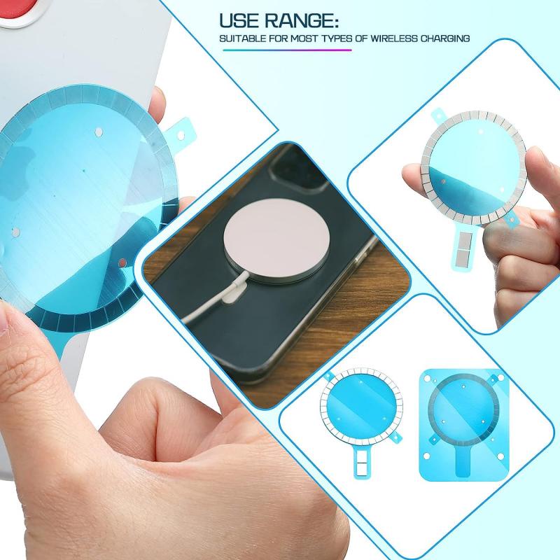 HdoorLink 1/3PCS Magnet Circle Sticker Wireless Charging Magnetic Rings ...