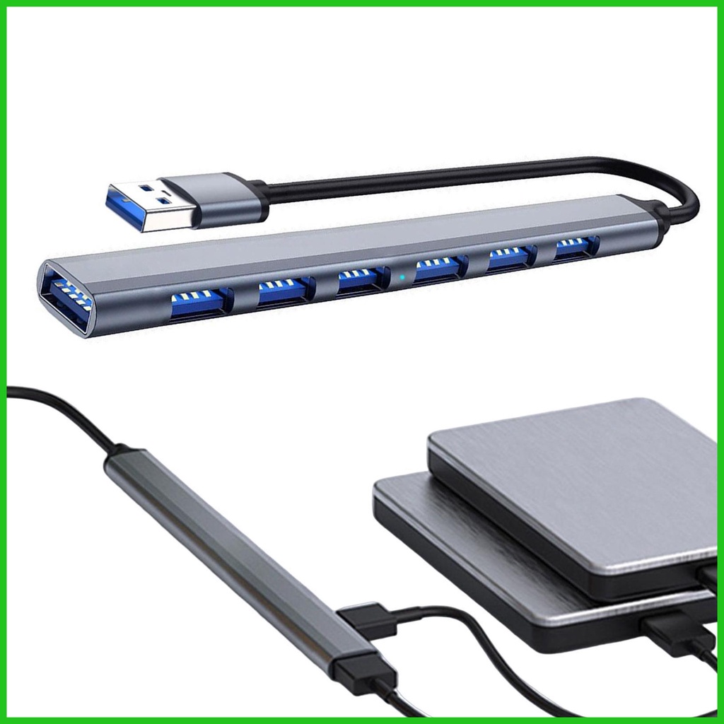 Laptop USB Port Expander Multiple USB Port 7Port USB Extender for