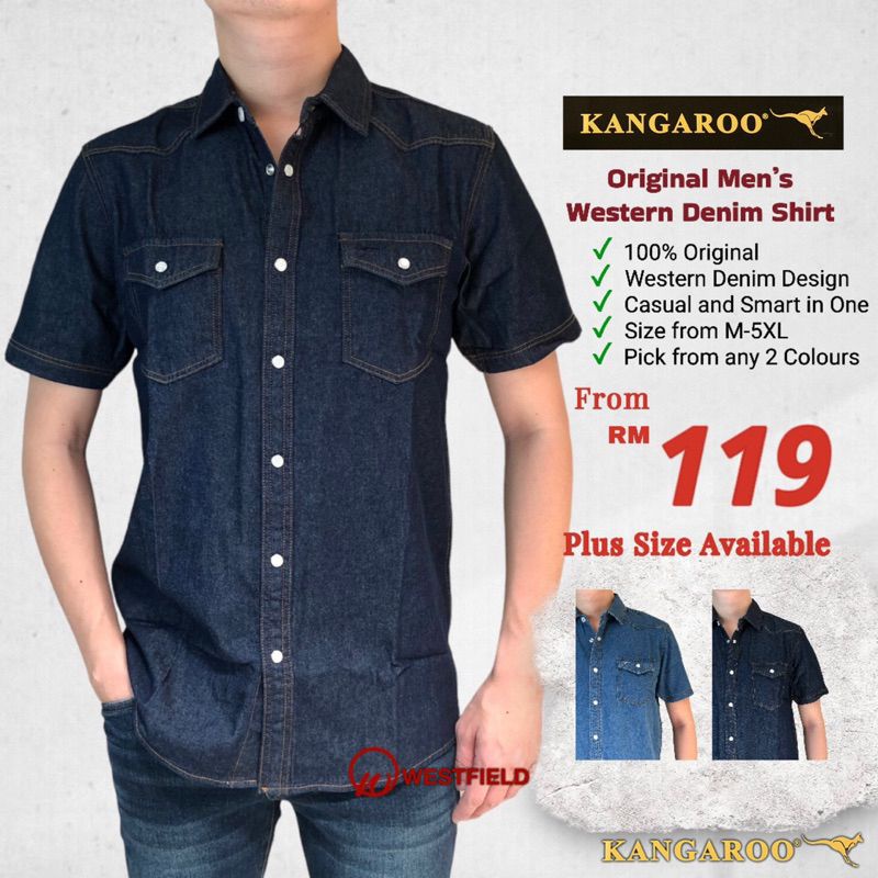 5xl denim shirt