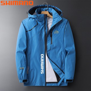 Shimano 2023 Fishing Jacket Men Waterproof Hooded Breathable Jacket Outwear  Windbreaker Tourism Cycling Raincoat Clothing