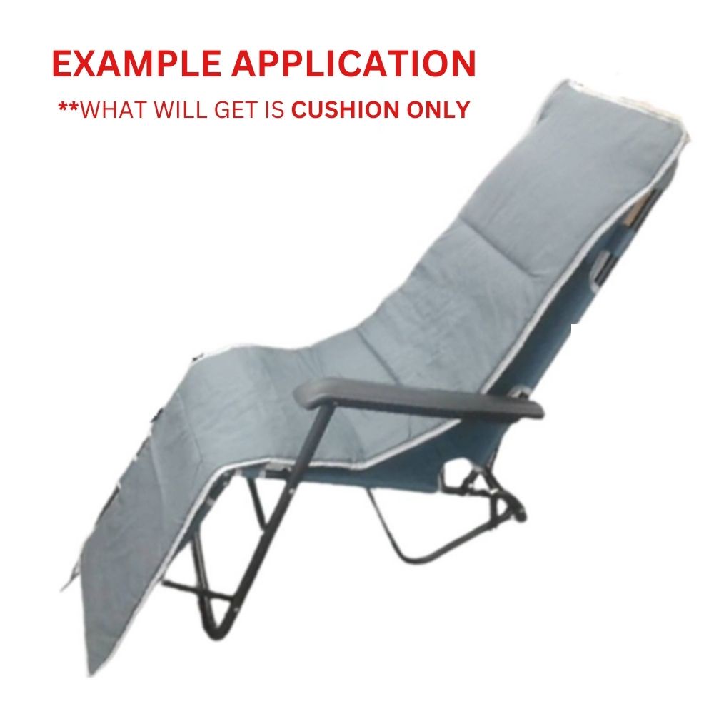 Foldable Lazy Chair Adjustable Lounge Reclining Bed for Office Balcony