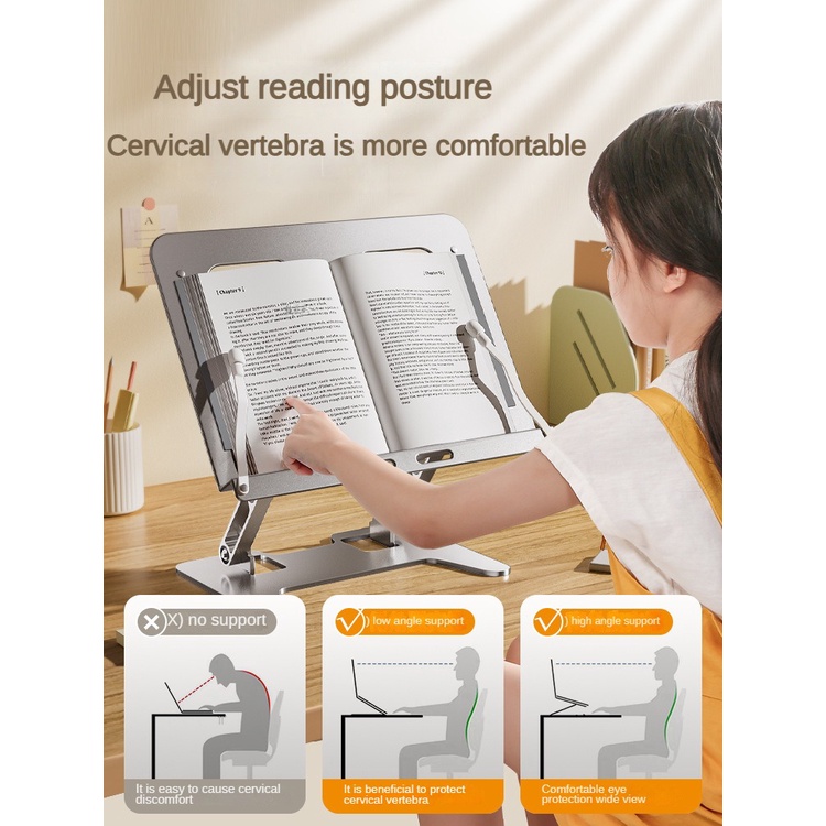 Reading Frame Reading Rack Adjustable Bookshelf Portable Book Stand ...