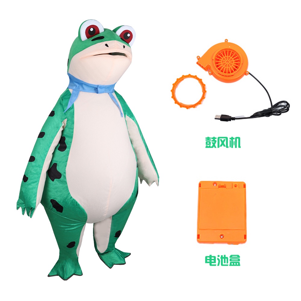 Hot Tik Tok Frog Costume Halloween Cos Street Funny Inflatable Costume