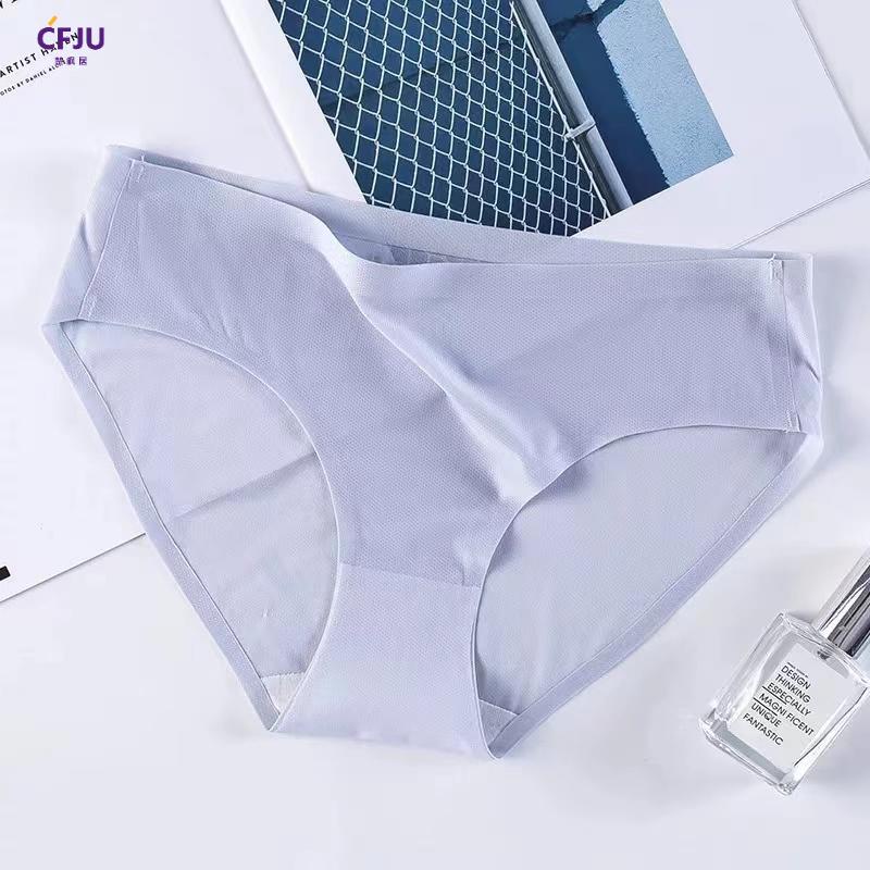 👙👙Summer Ice Silk Seamless Panties 👙Women Sexy Antibacterial Crotch ...