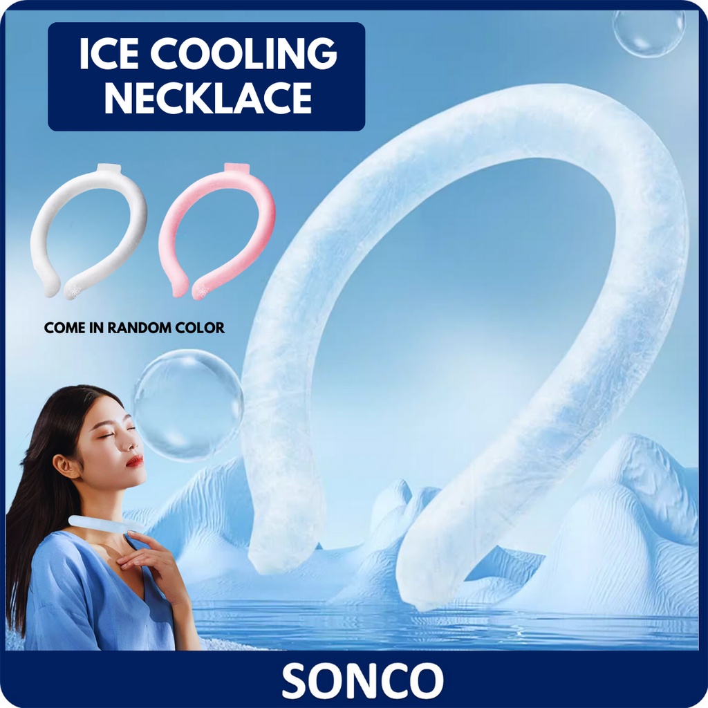 Neck Cooling Tube Ring Summer Ice Pack Reusable Neck Cooler Rings Cool ...