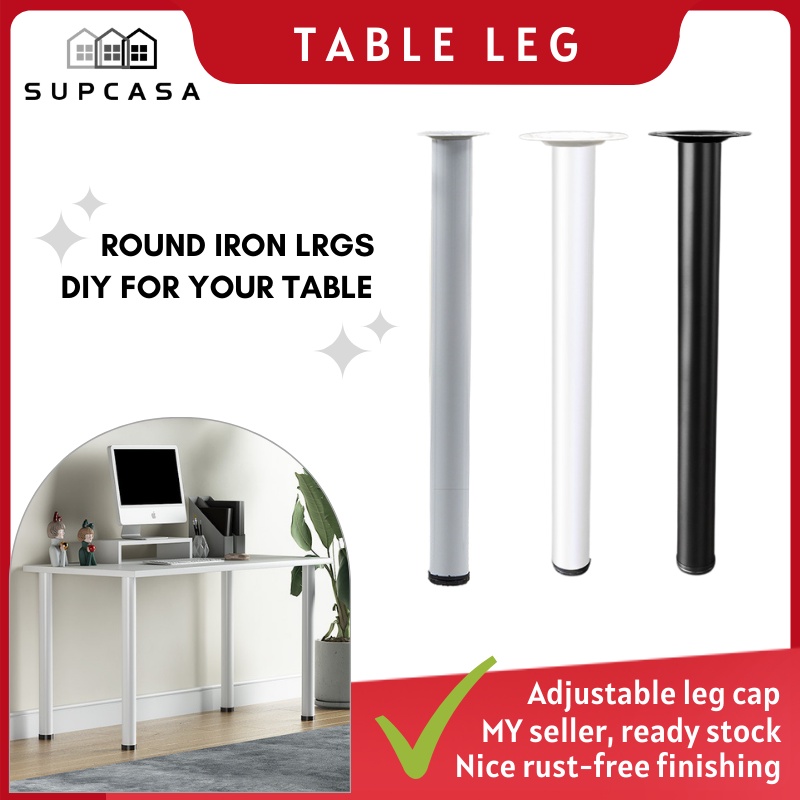 Table Legs 4PCS IKEA Leg round metal iron Desk legs table stand kaki meja furniture legs modern