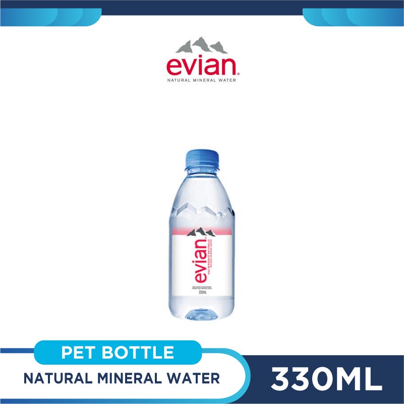 Evian Mineral Water Prestige 330ML / 500ML / 750ML / 1L / 1.5L | Shopee ...