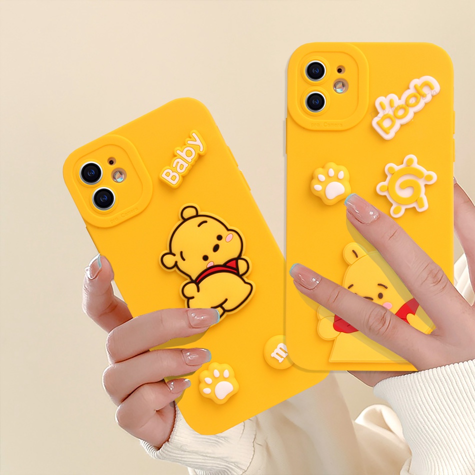 Bear Pooh Phone Case For Iphone 11 12 13 14 Pro Max Plus Mini X Xr Xs Max 6 S 7 8 Plus Se 2020 6413