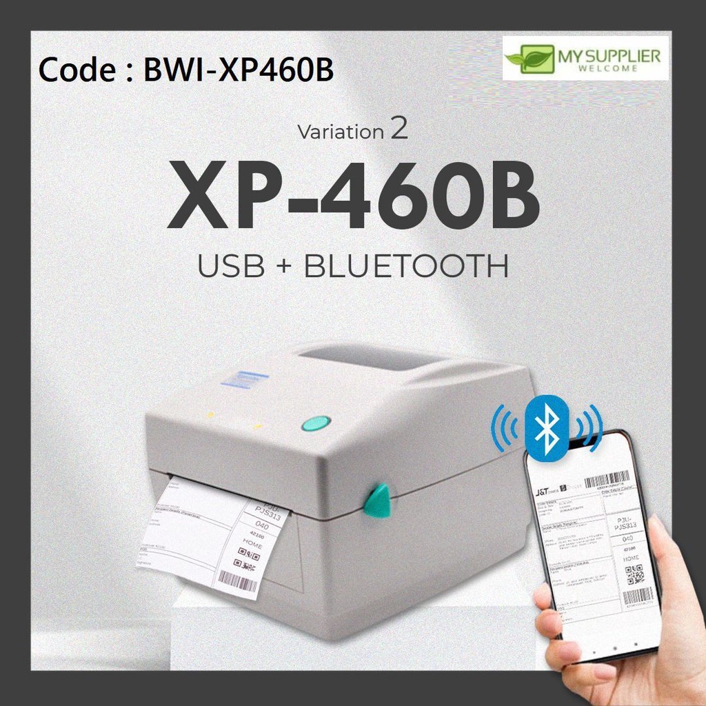 BWI-XP460B XPRINTER XP-460B WIFI USB Bluetooth Thermal Printer Barcode ...