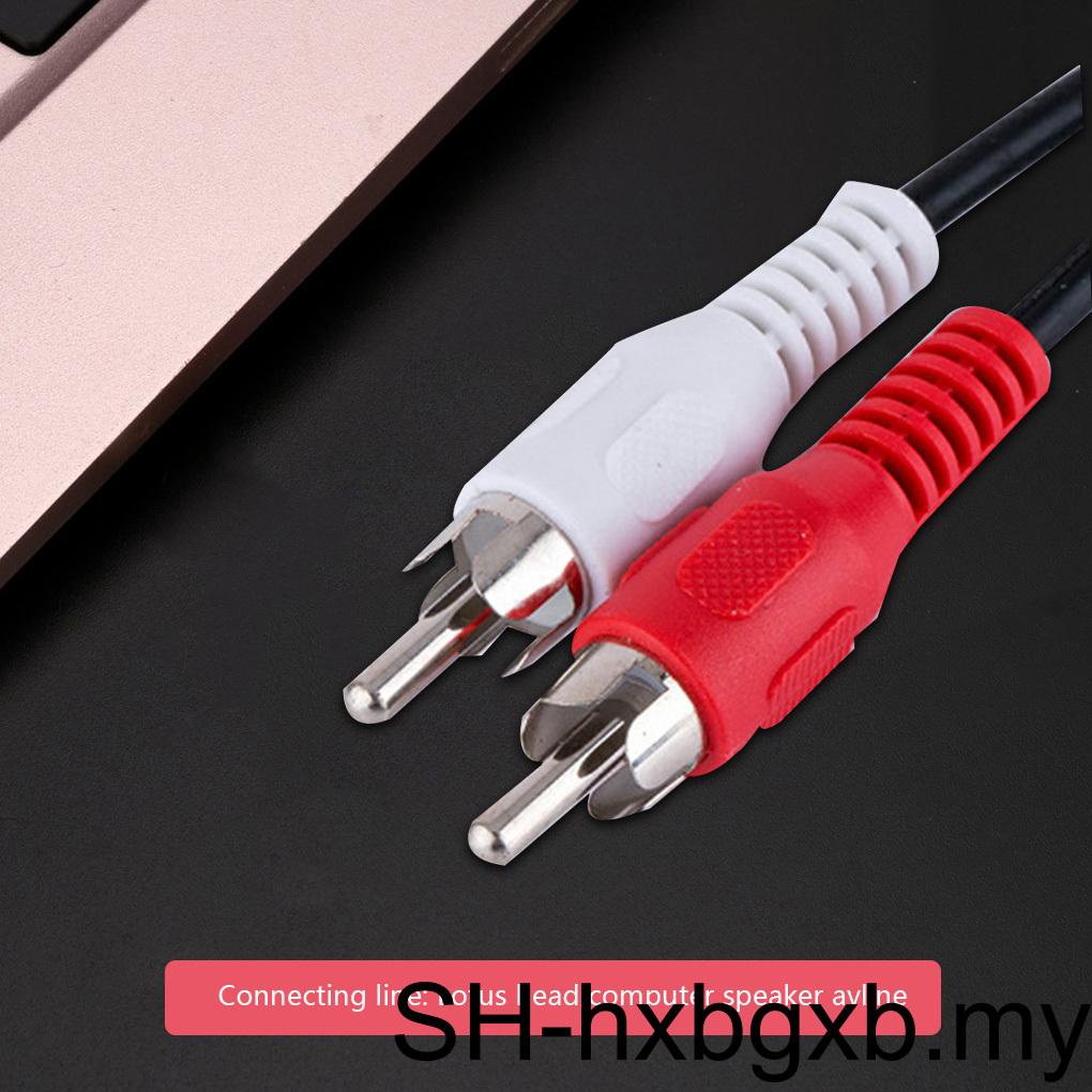 1ft 3.5mm Stereo Female To 2 RCA Male Y Adapter Cable - Headphone To RCA