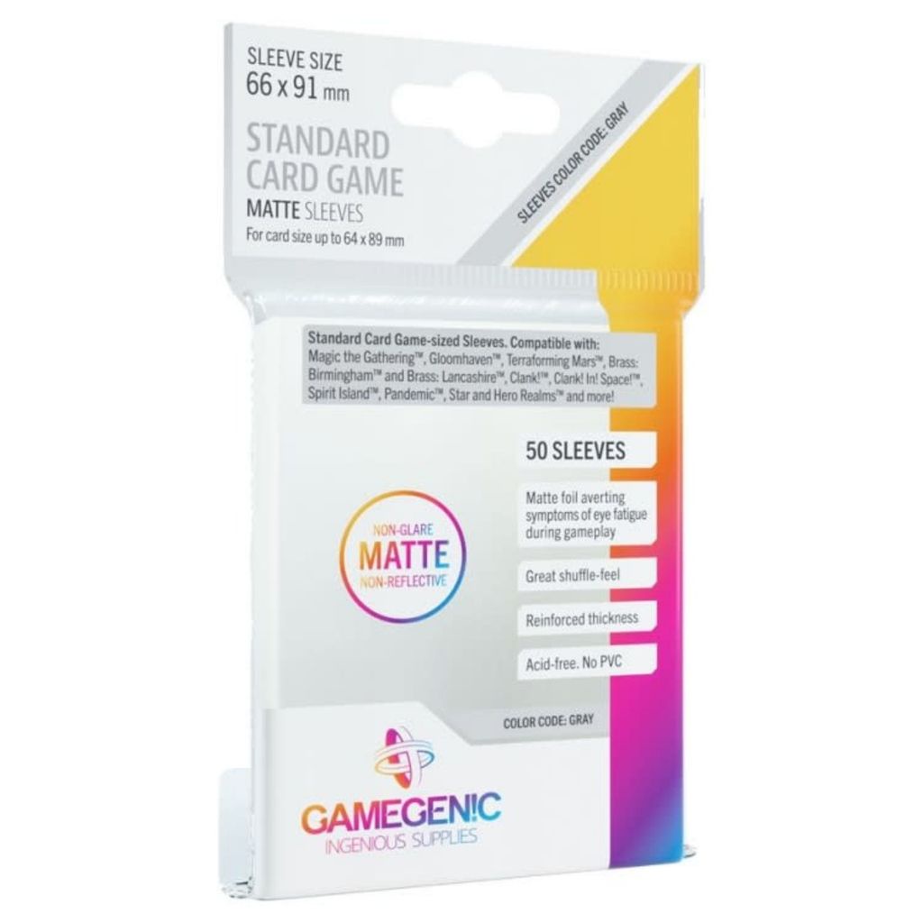 Gamegenic Standard Card Game Size Matte Sleeve 50pcs (66 x 91mm