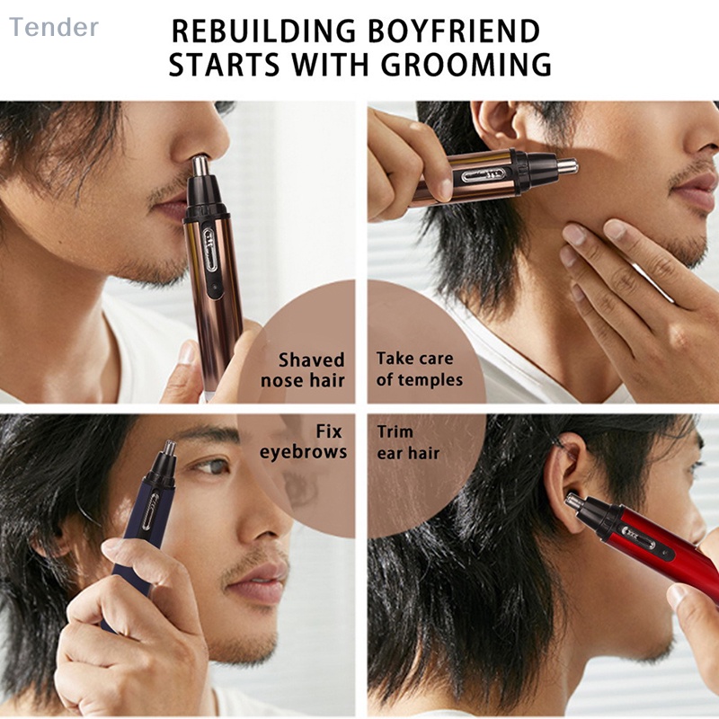 [Scarlettstate] USB Rechargeable Waterproof Portable Electric Rechargeable Nose Hair Trimmer