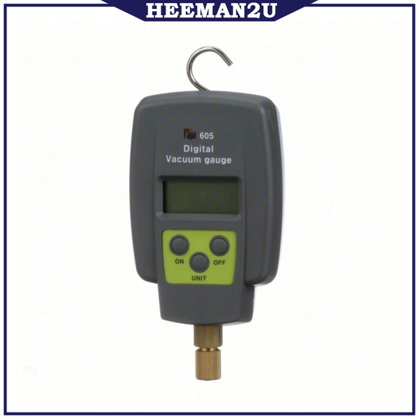 Heeman2u TPI 605 Single Input Digital Vacuum Gauge, 1/4 in Male Flare