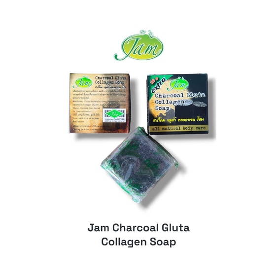 JAM Soap Charcoal Gluta Collagen Sabun Arang Gluta Kolagen Shopee