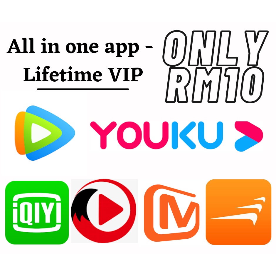LIFETIME VIP Youku, Tencent, Mango TV, iQiyi, Sogou member video VIP