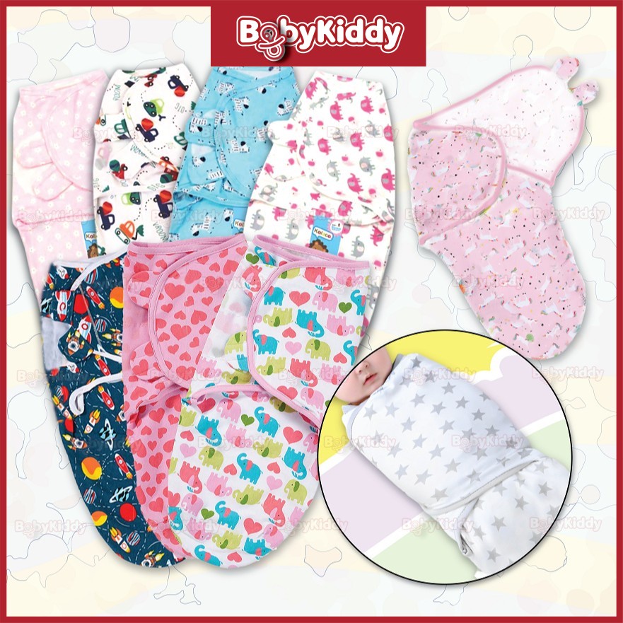 Baby SwaddleMe Girl Boy Sleeping Blanket Kain Bedung Soft Cotton Wrap