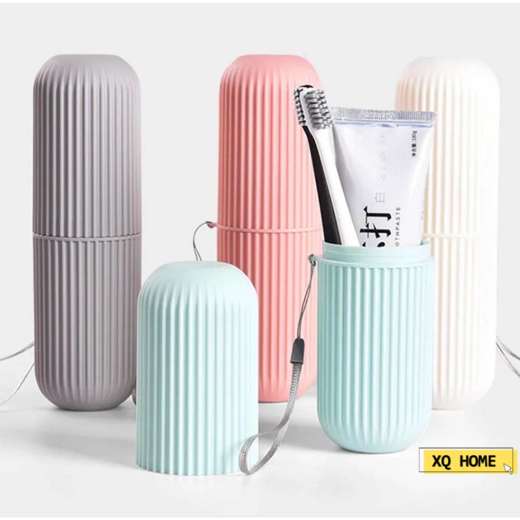 Portable Travel Toiletries Storage Cup Toothbrush Toothpaste Storage ...
