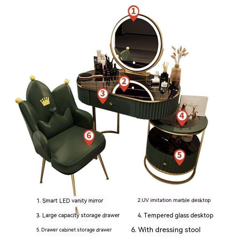 Dressing table bedroom dressing table storage integrated light