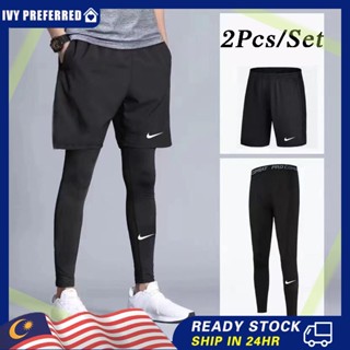 READY STOCK】Seluar Tight Lelaki Baju Tight Lelaki Base Sweat