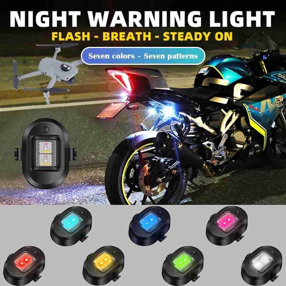 Motorcycle Bikes Drones Aircraft Lights Night Flight Lights Model Remote Control Car Warning
