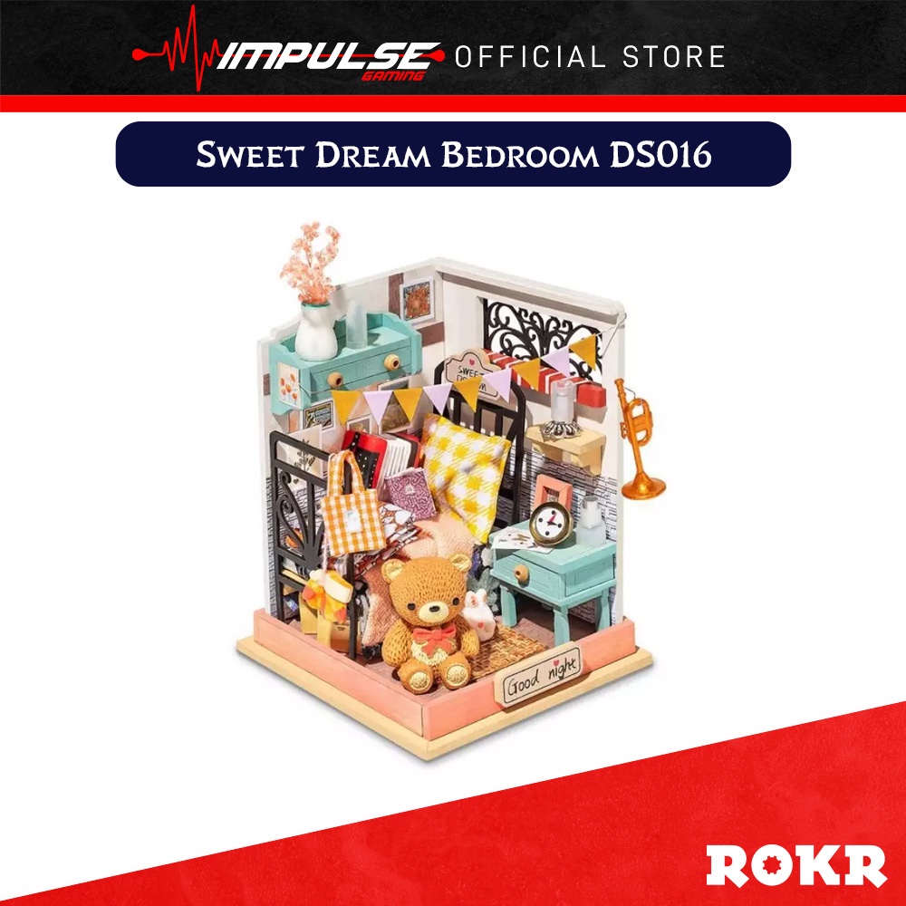 Robotime ROKR Rolife Sweet Dream Bedroom DS016 | Shopee Malaysia