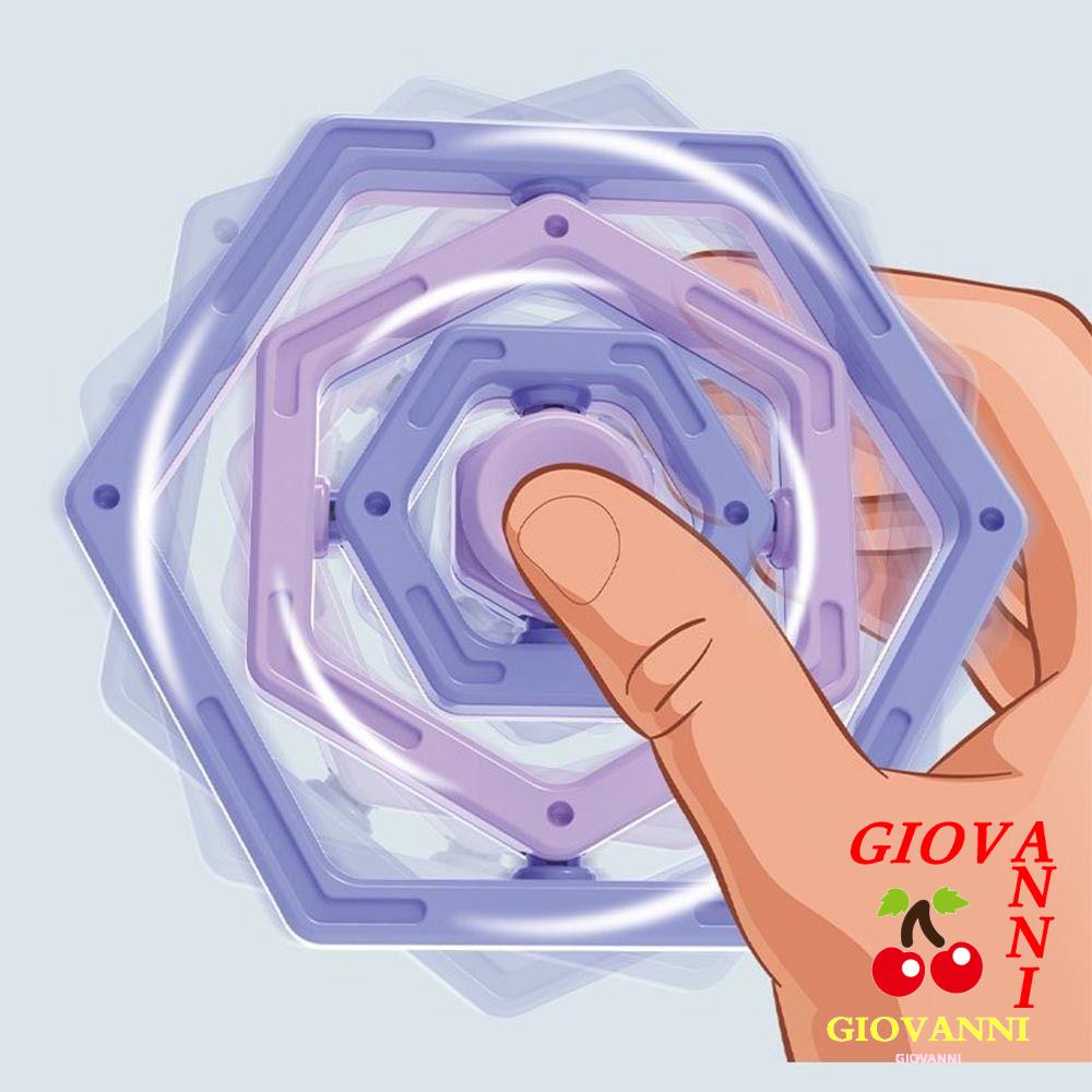 GIOVANNI 3D Flip Fidget Spinner, 360 Rotation Touch Sensory, Pressure ...