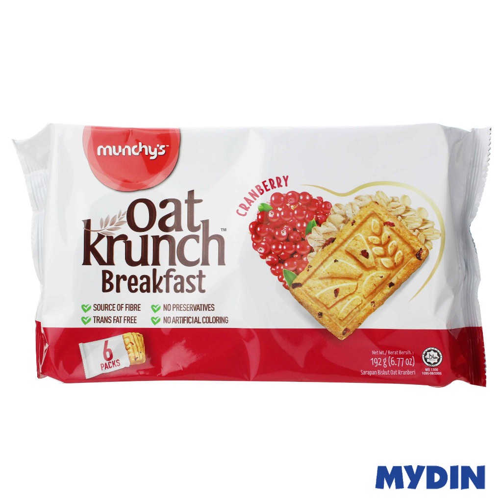 Munchy's Oat Krunch Breakfast Cranberry (192g) | Shopee Malaysia