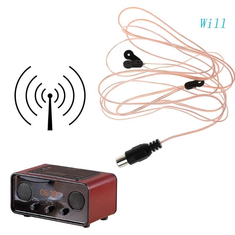 Will FM Dipole Antenna Cable 520-1710MHz Female Plug Connector Wire ...