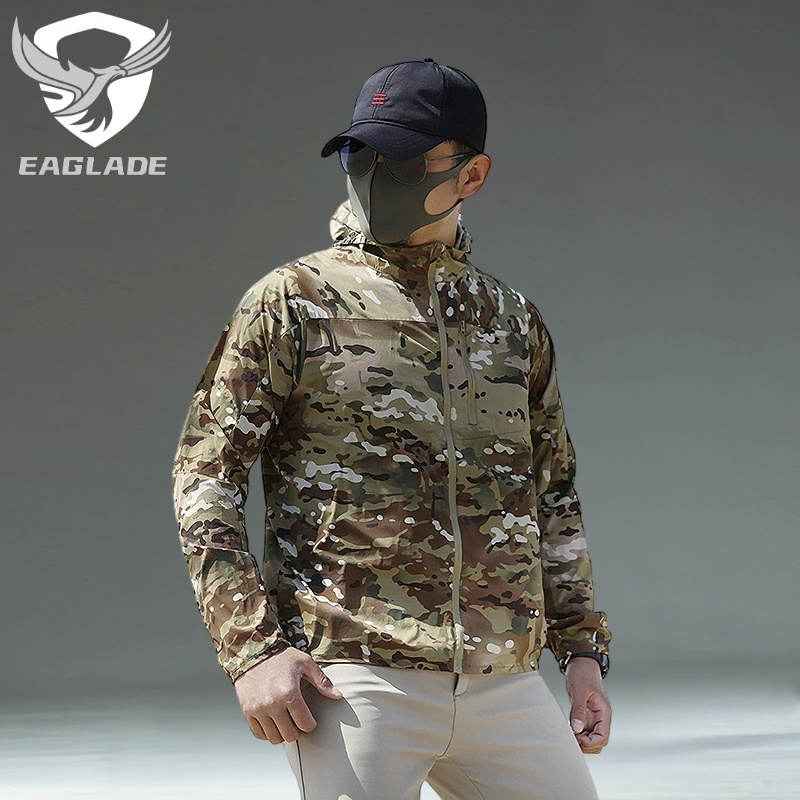 Eaglade Tactical Jacket Men In CP Summer Ultra light Waterproof