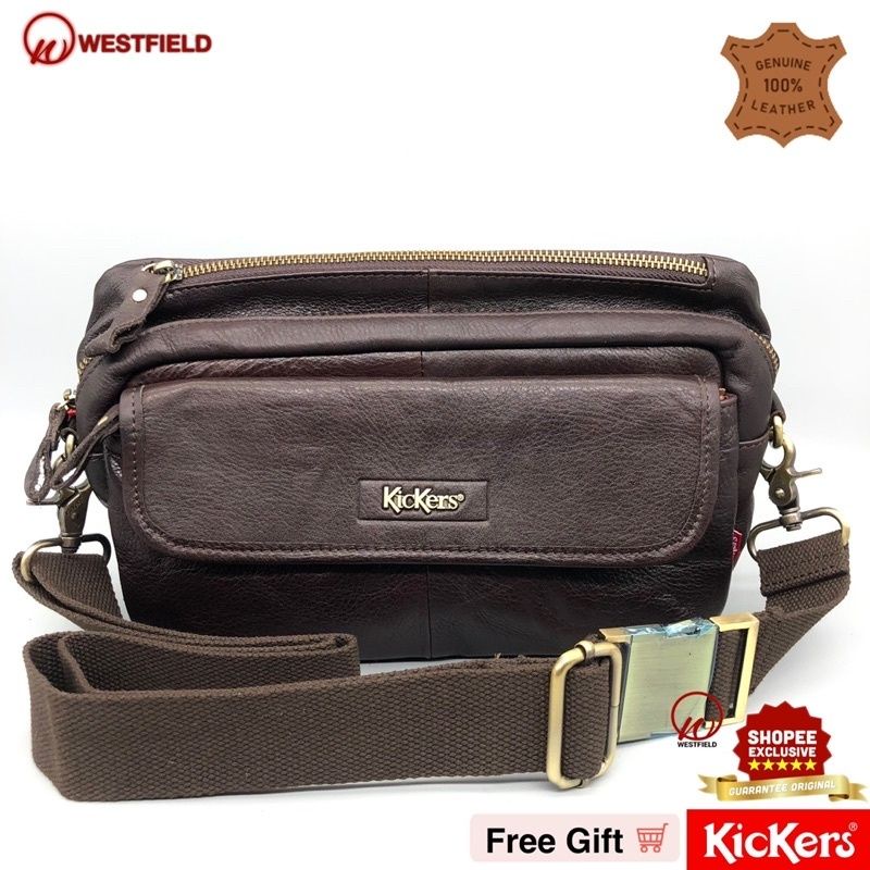 KICKERS PREMIUM LEATHER SLING & CLUTCH BAG ( KICW 78870 ) Shopee
