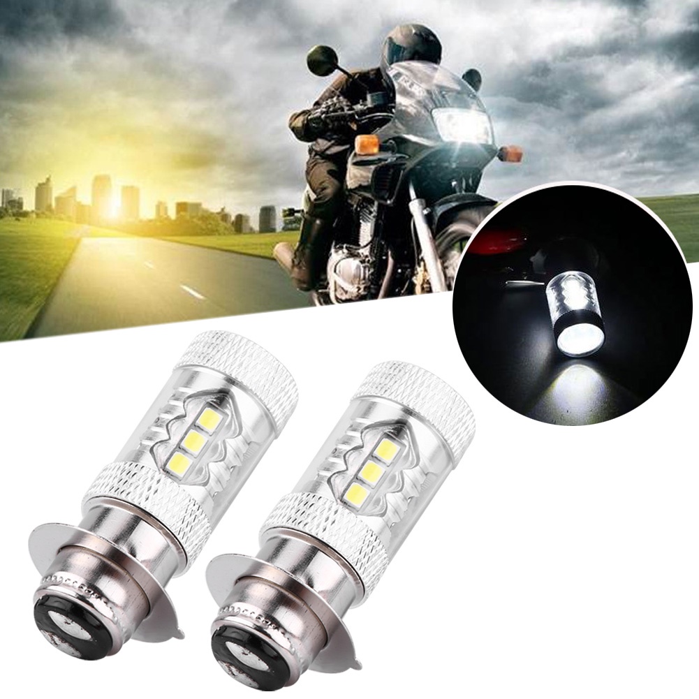 [LCC] 2 Pcs Motorcycle 80W Super Bright Conversion LED Headlight Light ...