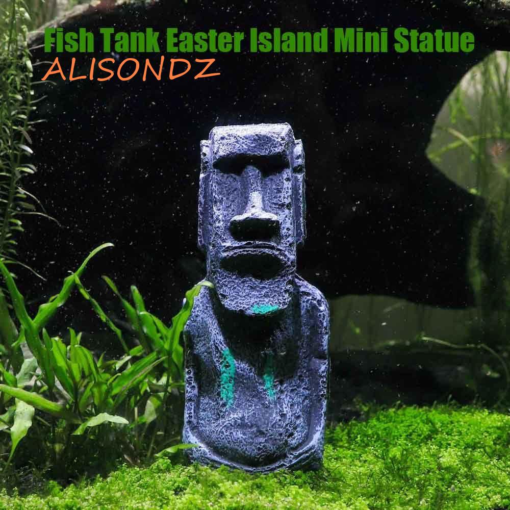 ALISONDZ Imitation Craft Underwater Landscaping Easter Island Aquarium