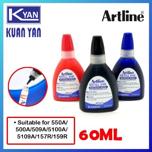 Artline Refill Ink For Whiteboard Markers/ Whiteboard Marker Ink / 60ml