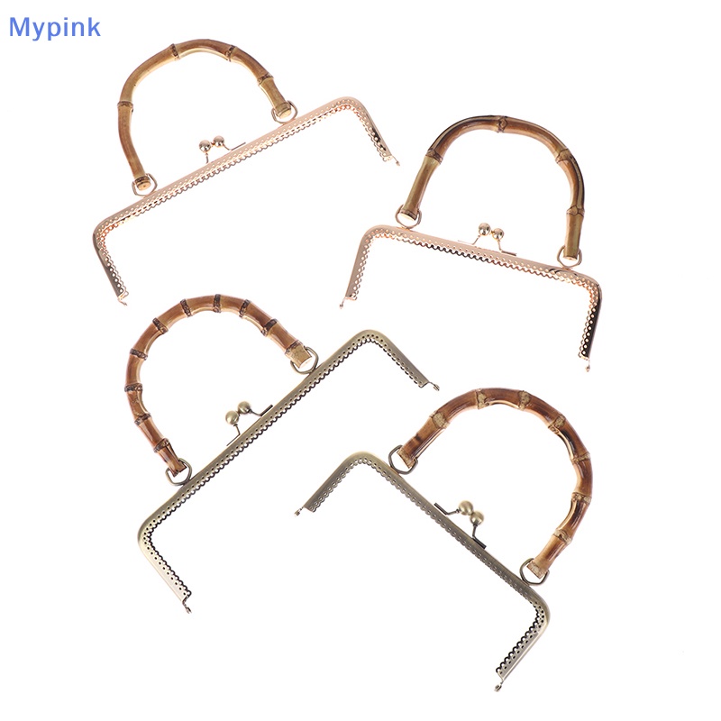 Mypink Purse Kiss Clasp Lock Metal Frame Handbag Clasp Lock Bamboo