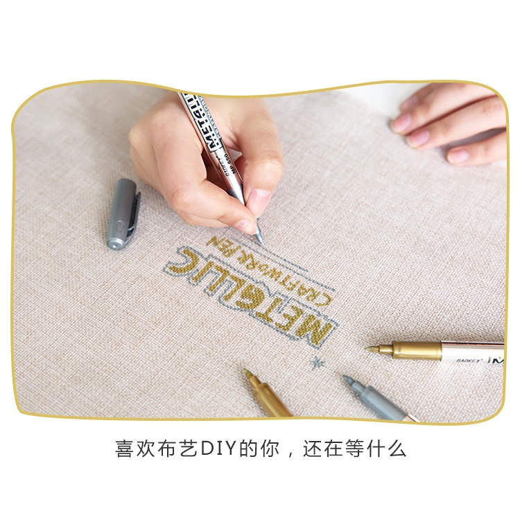 Gold And Silver Metallic Marker Pens, Metallic Permanent Markers For ...
