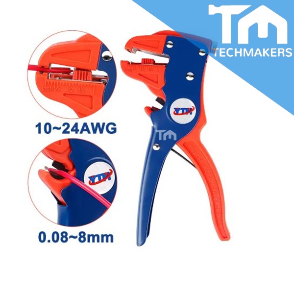 Wire Stripper Strip Automatic Self Crimper Stripping Cutter Adjusting Cable Stripper 10~24AWG / 0.08~8mm Quality