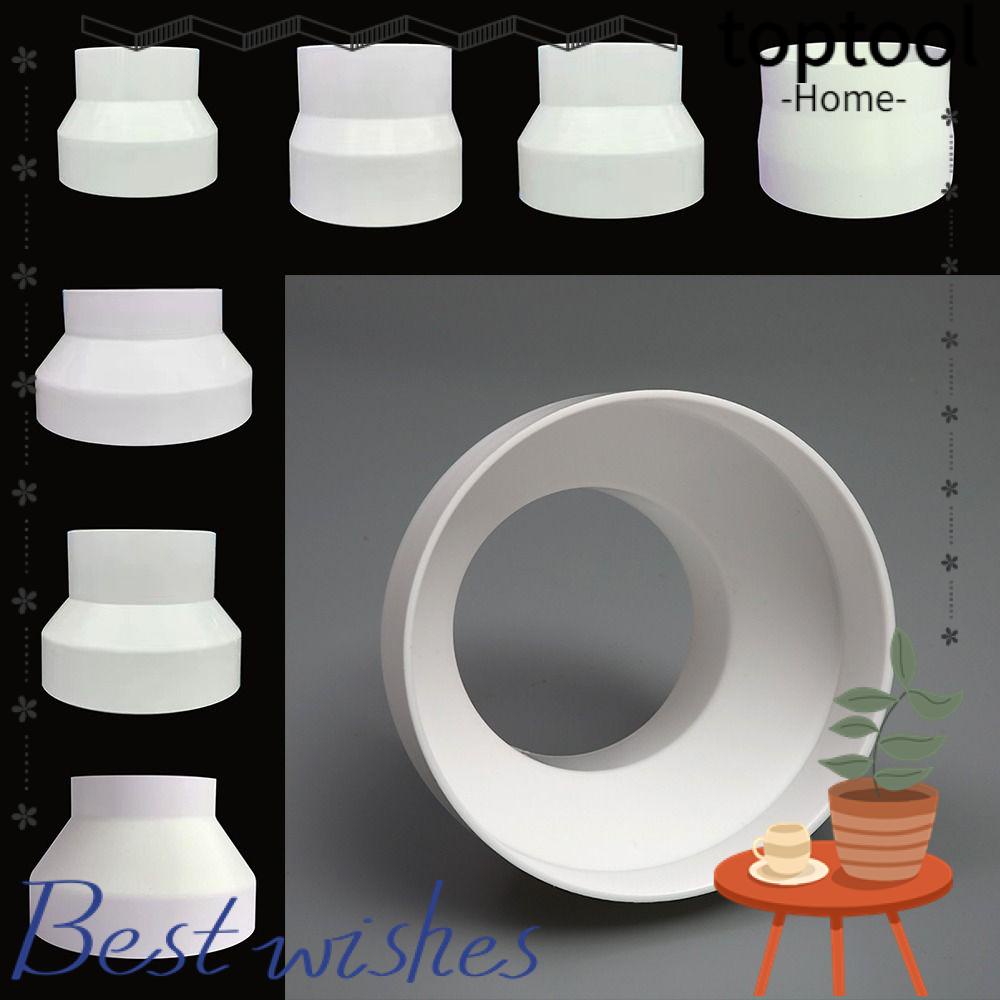 TOPTOOL Exhaust Pipe Reducer Adapter ABS Hardware Adapter Ducting