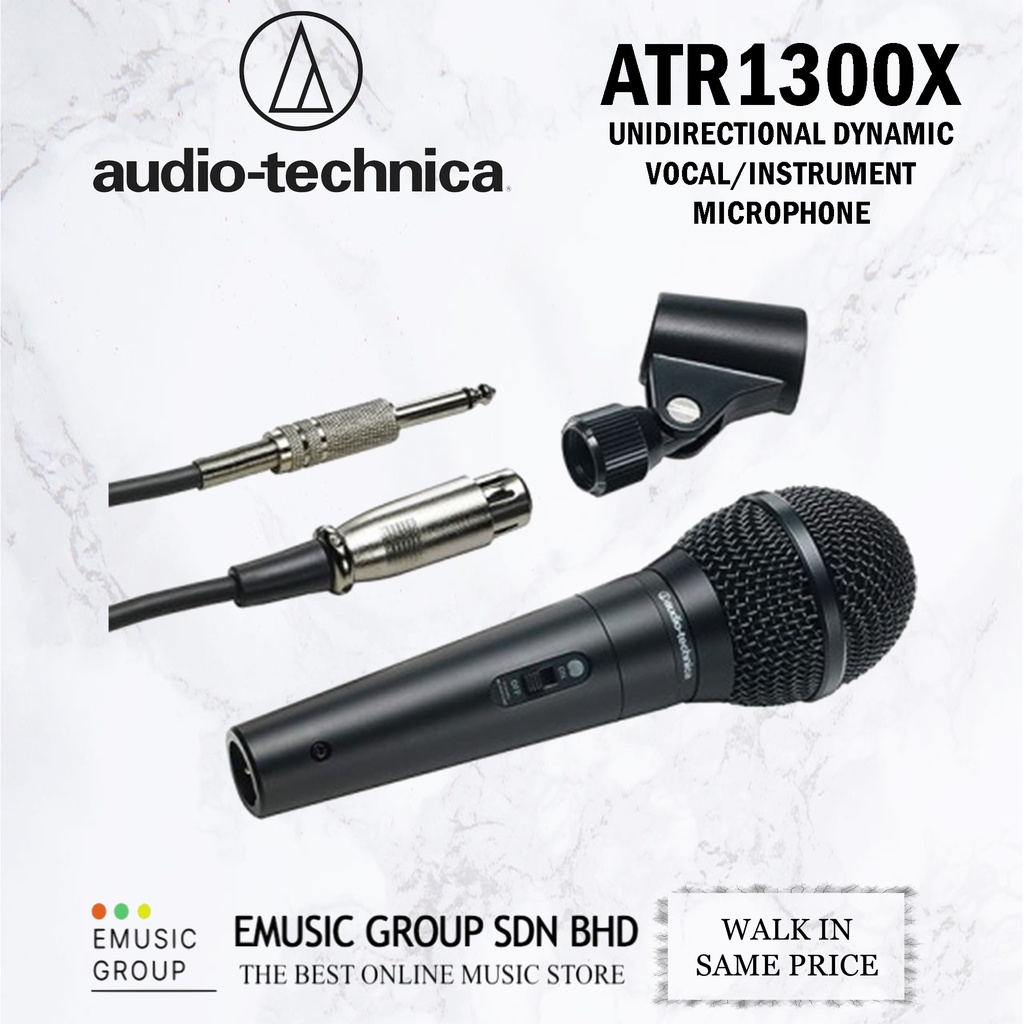 Audio Technica ATR1300X Unidirectional Dynamic Vocal Instrument ...